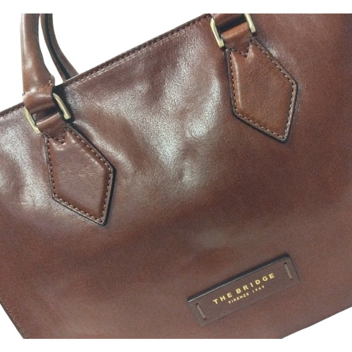 the bridge Handtasche Rindleder braun